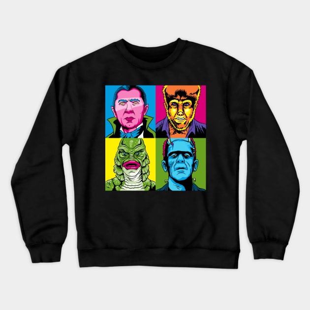 Pop Monster Crewneck Sweatshirt by Andriu